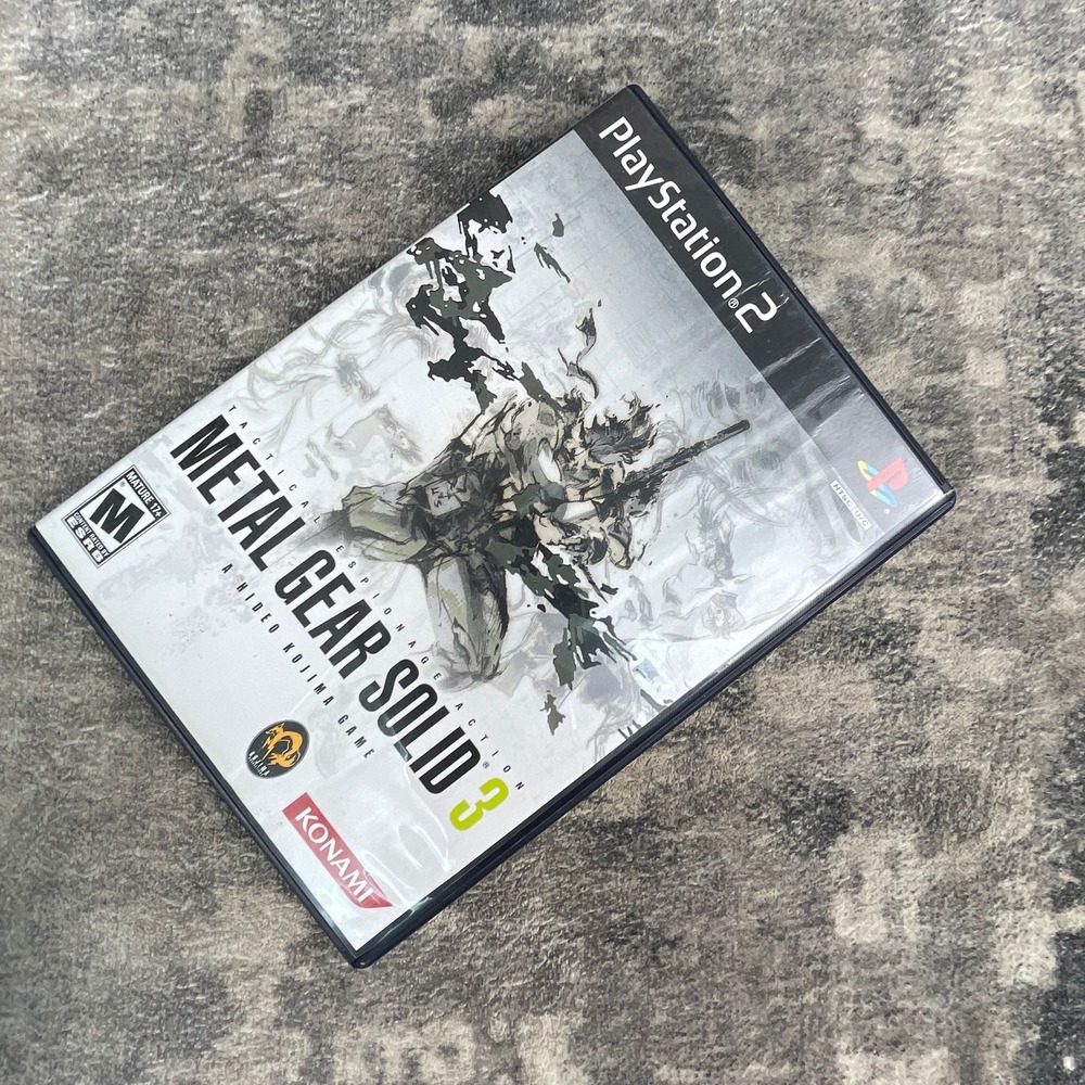 Metal Gear Solid 3 Snake Eater Sony PlayStation 2 PS2 Konami Game